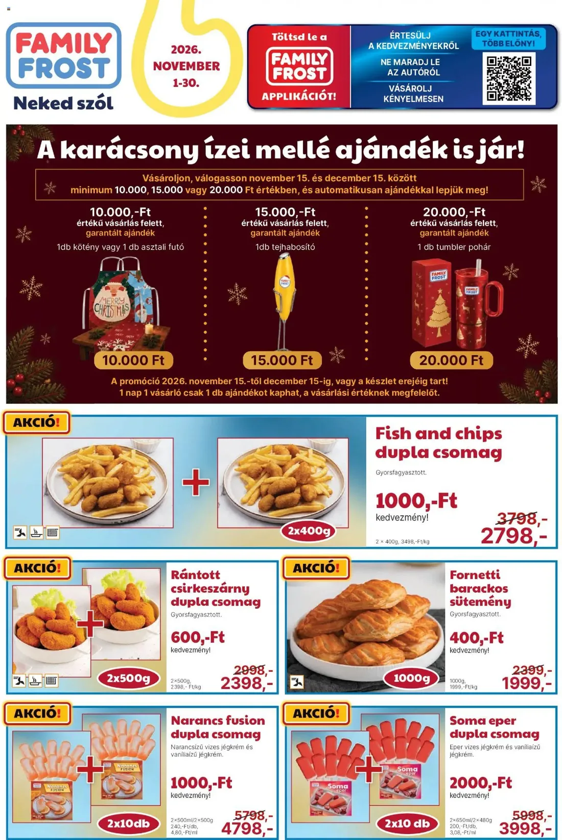 Family Frost Karácsony akciós újság 2026.11.01-tól 🧑🎄❄️ — 1. oldal