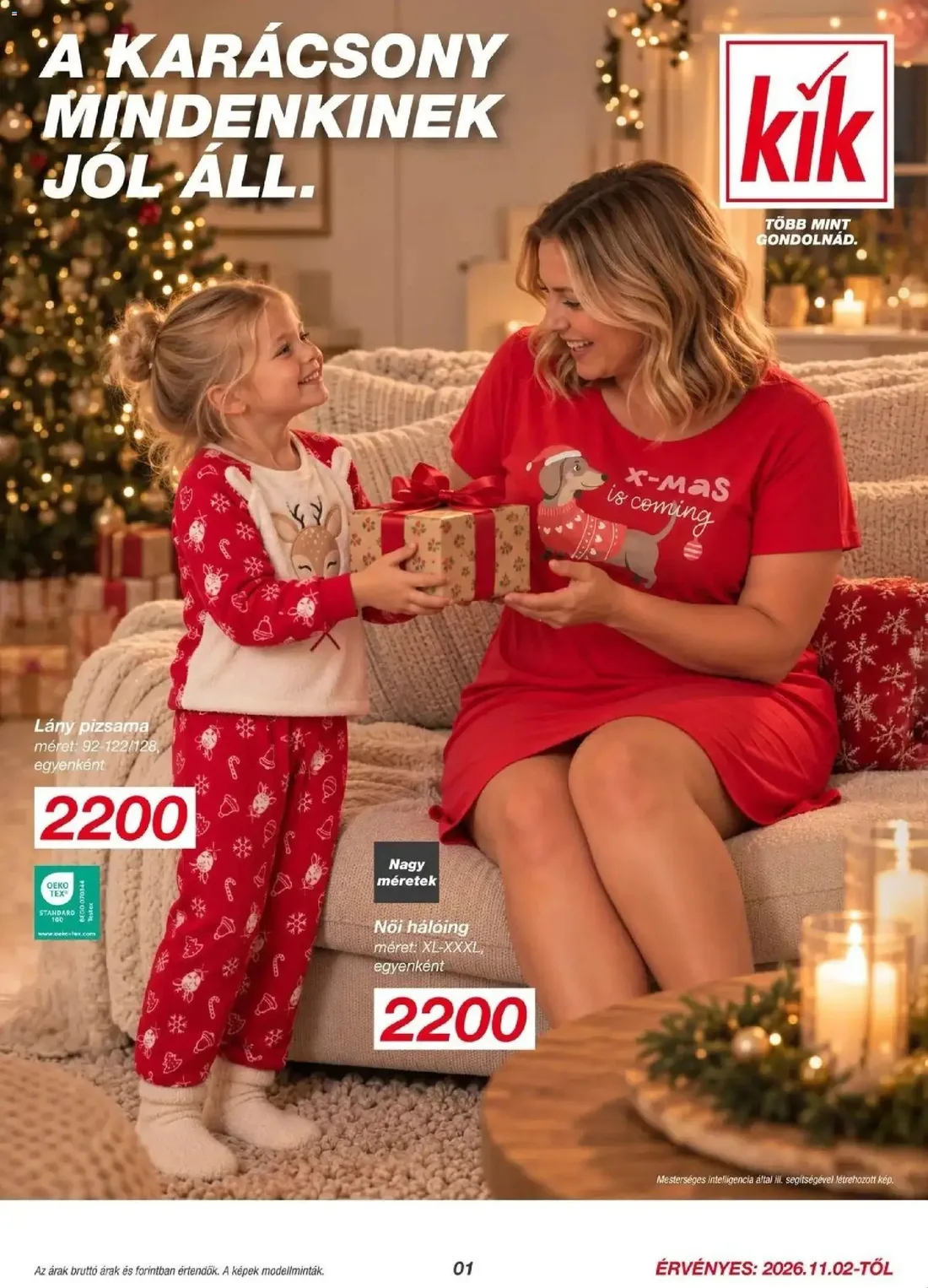 Kik Karácsony akciós újság 2026.11.02-tól 🧑🎄❄️ — 1. oldal