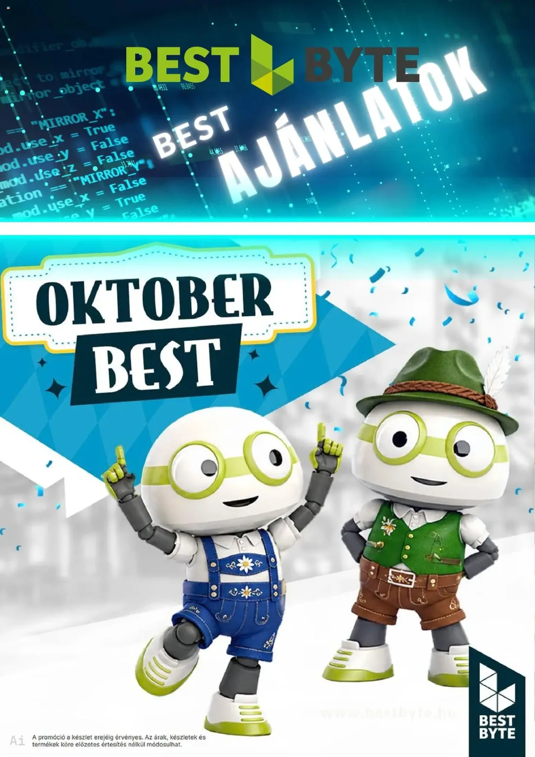 Best Byte 2026.10.09-tól akciós újság — 1. oldal