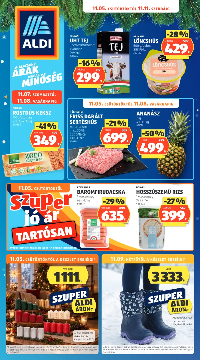 ALDI Online akciós újság - 45. hét / 2026.11.05.-2026.11.11. — 1. oldal