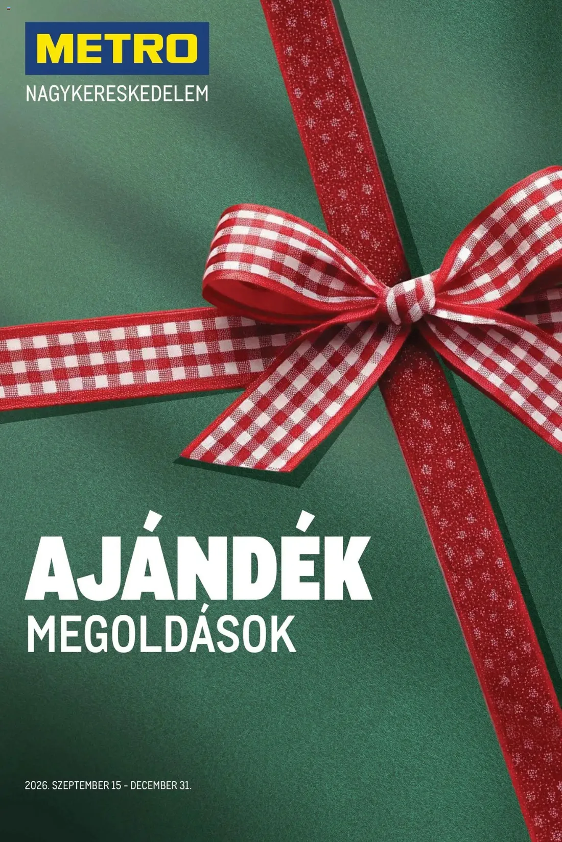 Metro Karácsony akciós újság 2026.09.15-tól 🧑🎄❄️ — 1. oldal