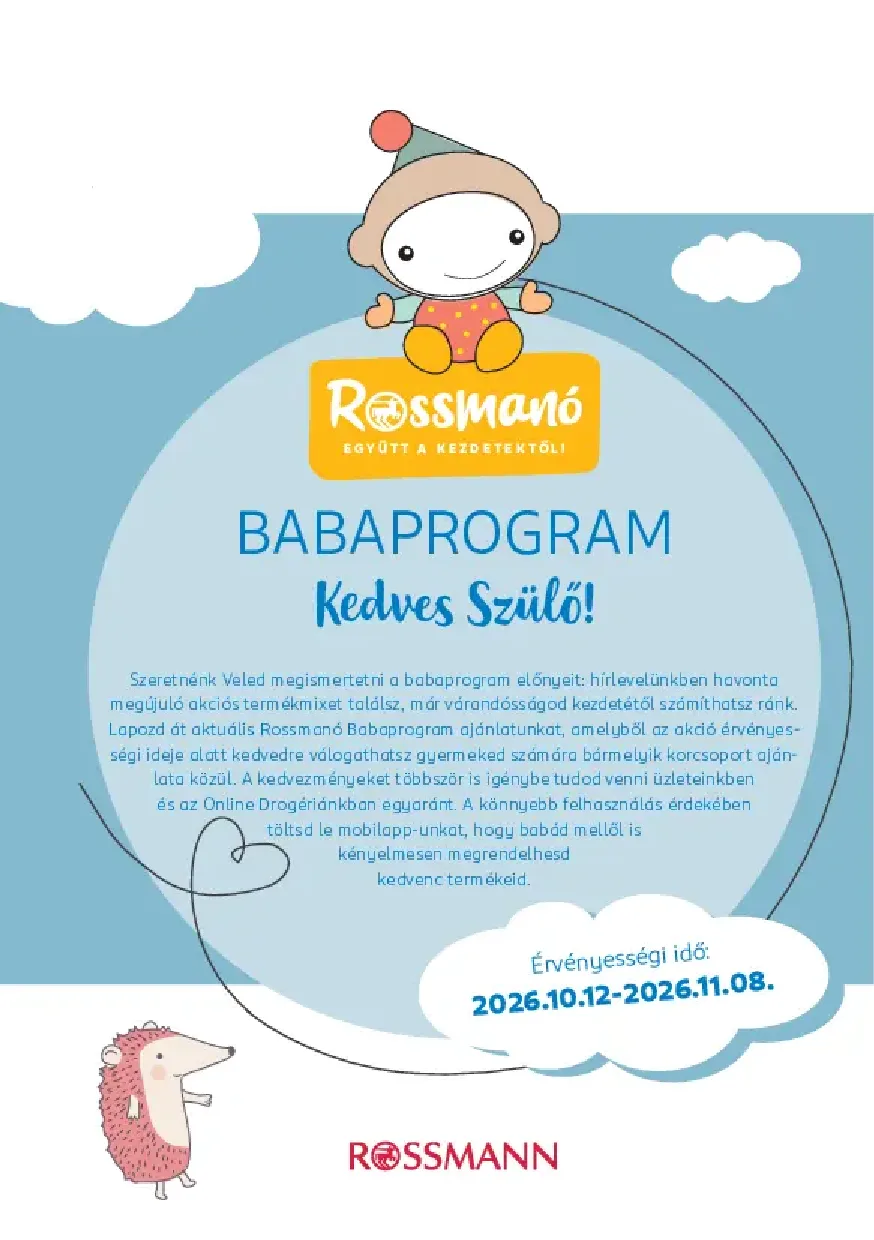 Rossmann magazin — 10.12 - 11.08. (baba) — 1. oldal