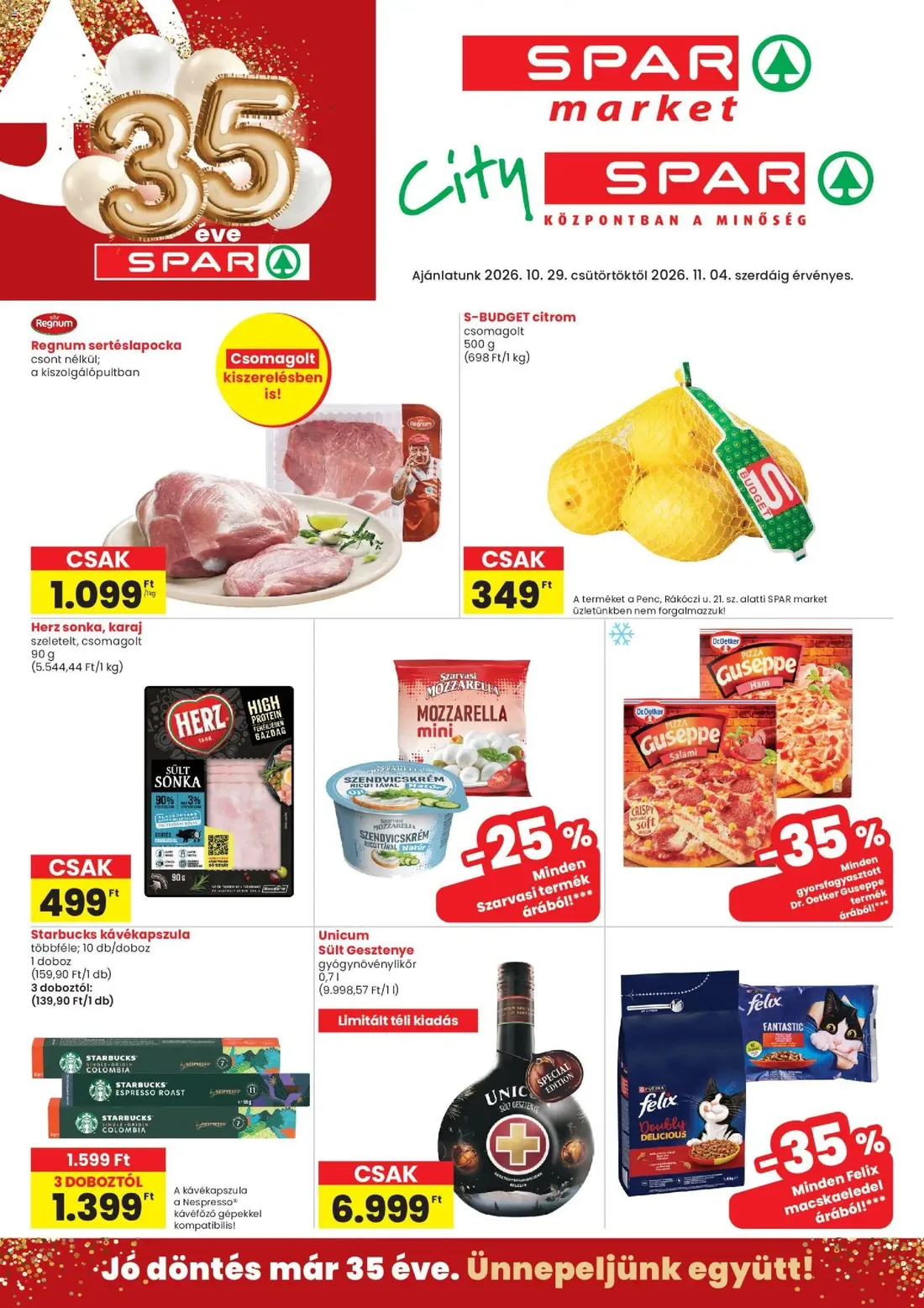 SPAR market / City 2026.10.29 — 1. oldal